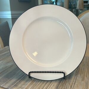 Classique Black Line Chop Plate by Crate & Barrel